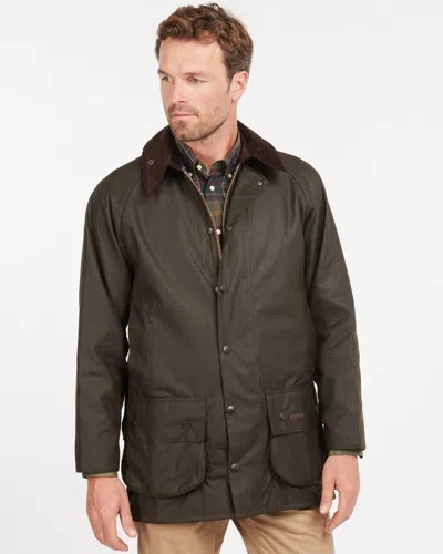Barbour Classic Bedale Wax Jacket Aw25 Wax Cot Outw In Green