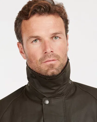 Barbour Classic Bedale Wax Jacket Aw25 Wax Cot Outw In Green