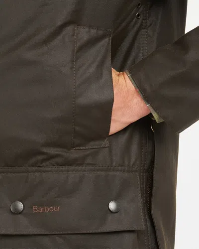Barbour Classic Bedale Wax Jacket Aw25 Wax Cot Outw In Green
