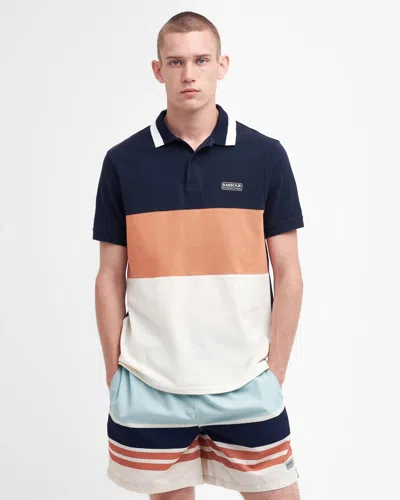 Barbour International Barnett Mens Polo In Blue