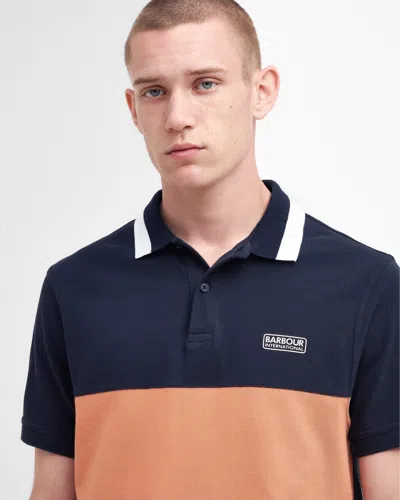 Barbour International Barnett Mens Polo In Blue