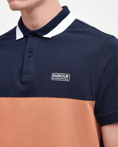 Barbour International Barnett Mens Polo In Blue