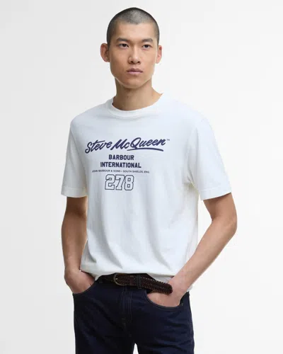 Barbour International Colman Smq Mens T-shirt In White