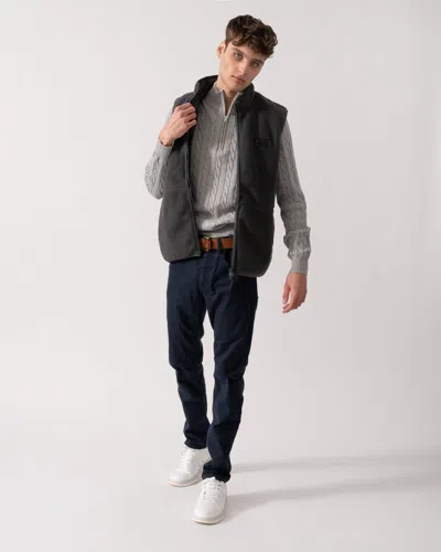 Barbour International Ellesmere Mens Fleece Gilet In Black