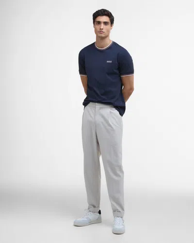 Barbour International Ethan Mens Tipped T-shirt In Blue