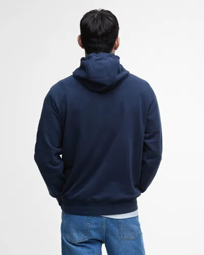 Barbour International Ewan Mens Hoodie In Blue