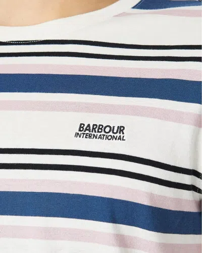 Barbour International Norwood Mens Striped T-shirt In White