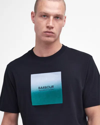 Barbour International Ombre Block Mens Relaxed T-shirt In Black