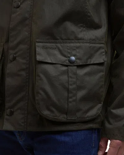 Barbour Sander Mens Wax Jacket In Black