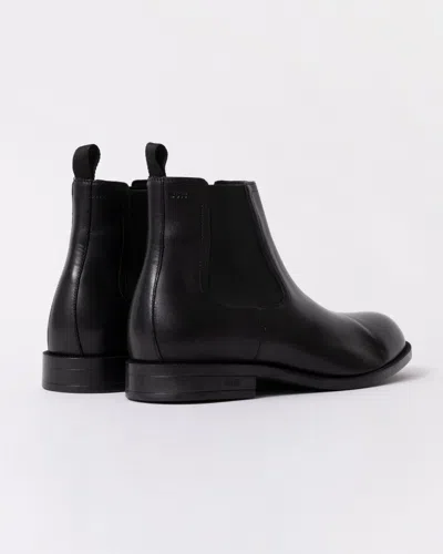 Hugo Boss Tayil Mens Leather Chelsea Boots In Black