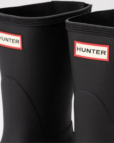 Hunter Original Back Adjustable Short Womens Boot In Black