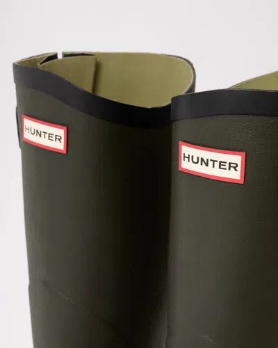 Hunter Unisex Balmoral Classic Side Adjustable Tall Boot In Green