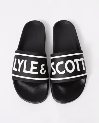 Lyle & Scott Mens Slider Uk8 Eu42 In Black