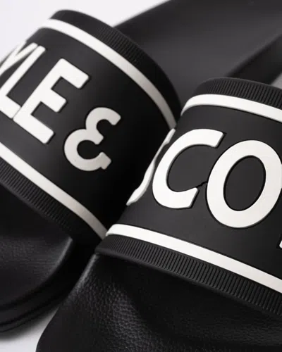 Lyle & Scott Mens Slider Uk8 Eu42 In Black