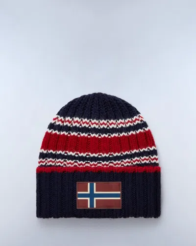 Napapijri F-areuse Flag Patch Beanie In Multi