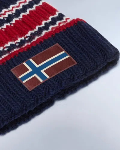 Napapijri F-areuse Flag Patch Beanie In Multi