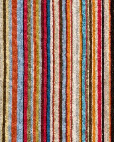 Paul Smith Large Signature Stripe Beach Towel In Multi