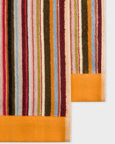 Paul Smith Large Signature Stripe Beach Towel In Multi