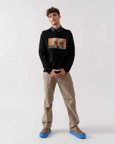 Paul Smith Mens Regular Fit Skull Square Sweatshirt In Multi