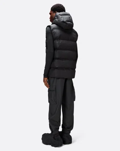 Rains Alta Unisex Puffer Vest In Black