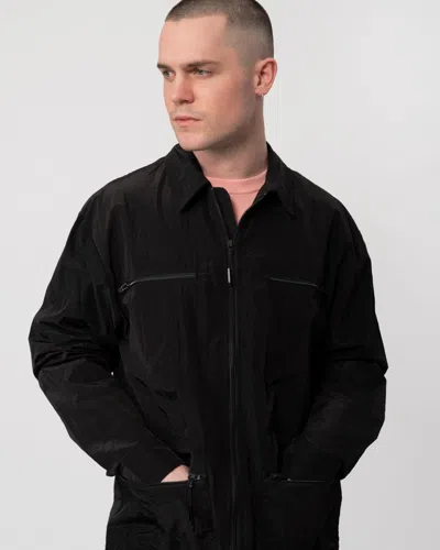 Rains Kano Overshirt In Black