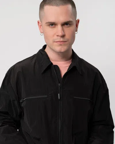 Rains Kano Overshirt In Black