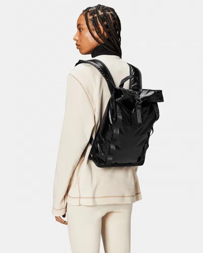 Rains Sibu Rolltop Rucksack Mini In Black