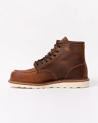 Red Wing Classic Moc Rough And Tough Leather Boot In Brown