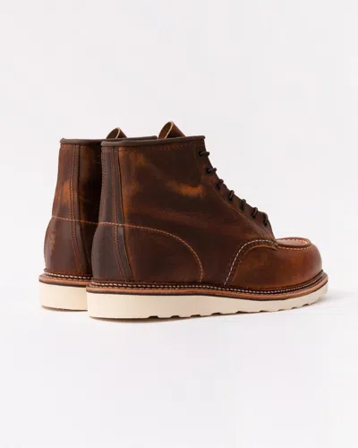 Red Wing Classic Moc Rough And Tough Leather Boot In Brown