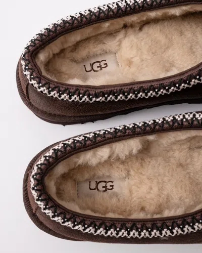 Ugg Mens Tasman Distressed Slippers Uk8 Eu42 In Brown