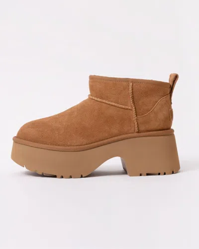 Ugg Classic Ultra Mini New Heights Boots In Brown