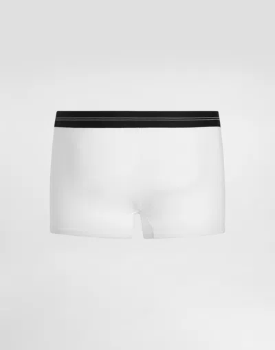 Dolce & Gabbana Men's Jersey Stretch Logo Script Boxer Briefs