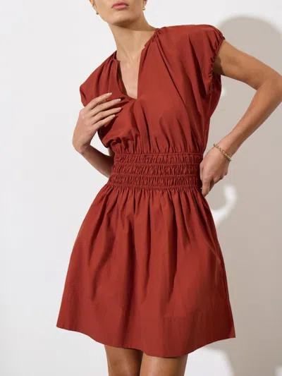 Brochu Walker The Mina Short Dress In Brown