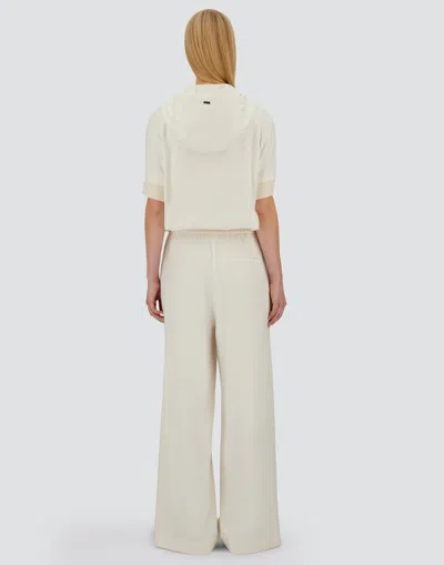 Herno Resort Trousers In Cotton Feel With Drawstring In Brown