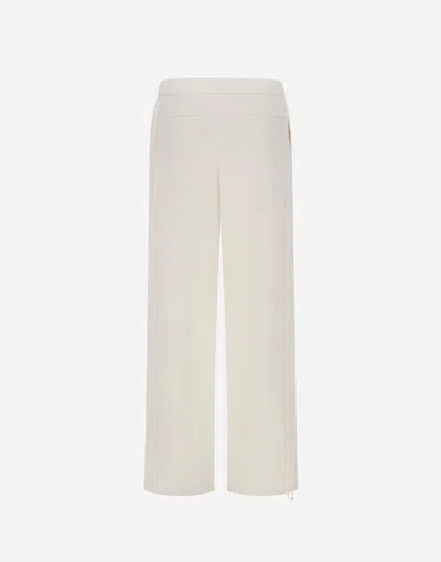 Herno Resort Trousers In Cotton Feel With Drawstring In Brown