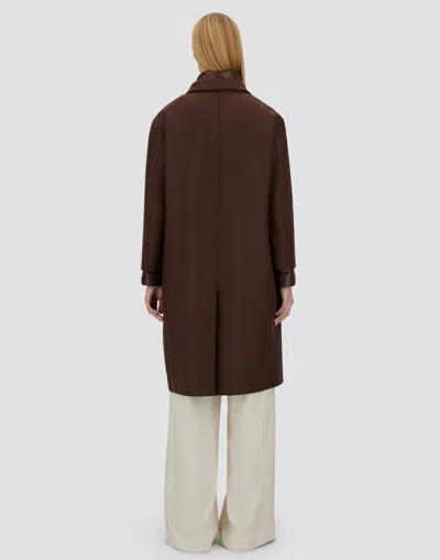 Herno Cappotto Lungo Con Piumino Staccabile Coat In Brown