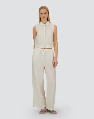 Herno Resort Blouse In New Lino In White