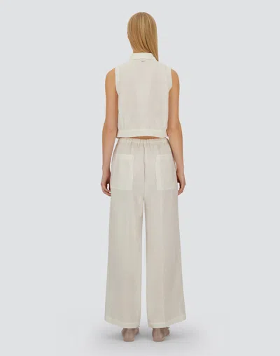 Herno Resort Blouse In New Lino In White