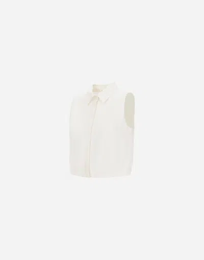Herno Resort Blouse In New Lino In White