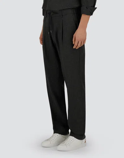 Herno Resort Trousers In Wool Knickerbocker In Gray