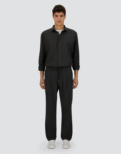 Herno Resort Trousers In Wool Knickerbocker In Gray