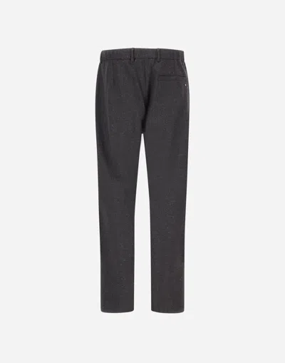 Herno Resort Trousers In Wool Knickerbocker In Gray