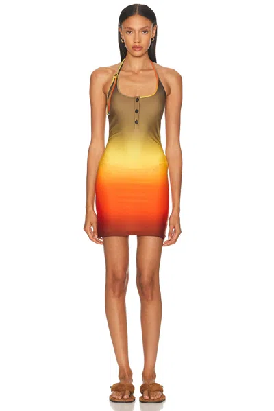 Attico Multicolor Mini Dress In Multi