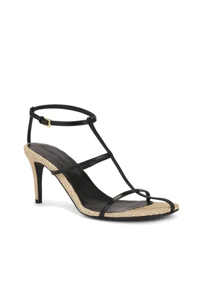 Khaite 75mm Cage Strappy Heeled Sandals In Black