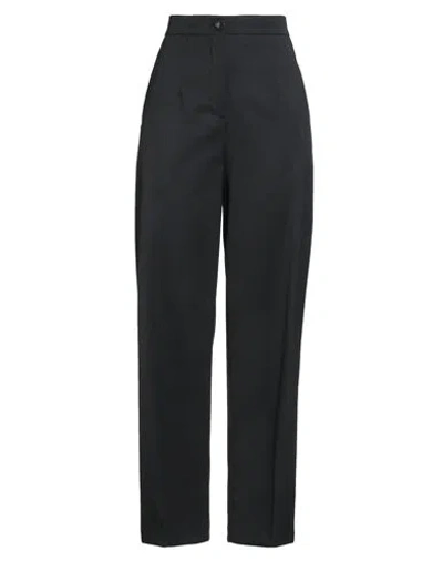 Erika Cavallini Woman Pants Black Size 4 Polyester, Wool, Elastane In Black