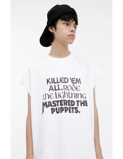 Mastercraft Union White Print T-shirt In White