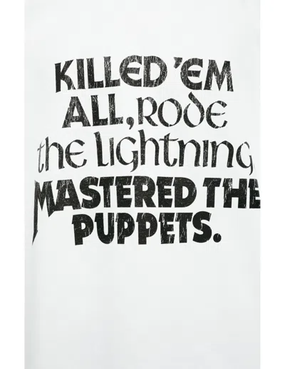 Mastercraft Union White Print T-shirt In White