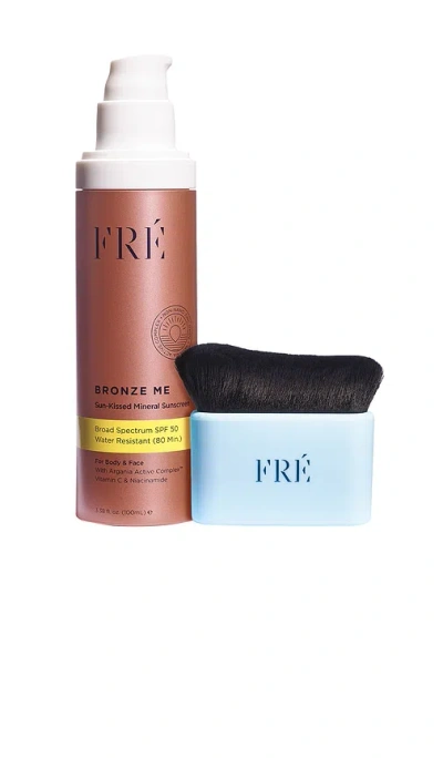 Fre Bronze Me Sunkissed Mineral Sunscreen Spf 50 With Bronzing Body Brush