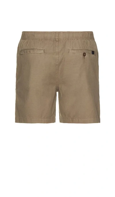 Faherty Essential Drawstring Short In Brown