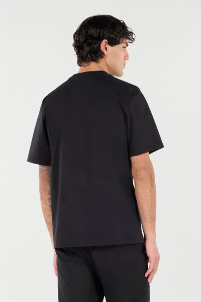 Roberto Cavalli T-shirt With Mirror Snake Monogram In Black